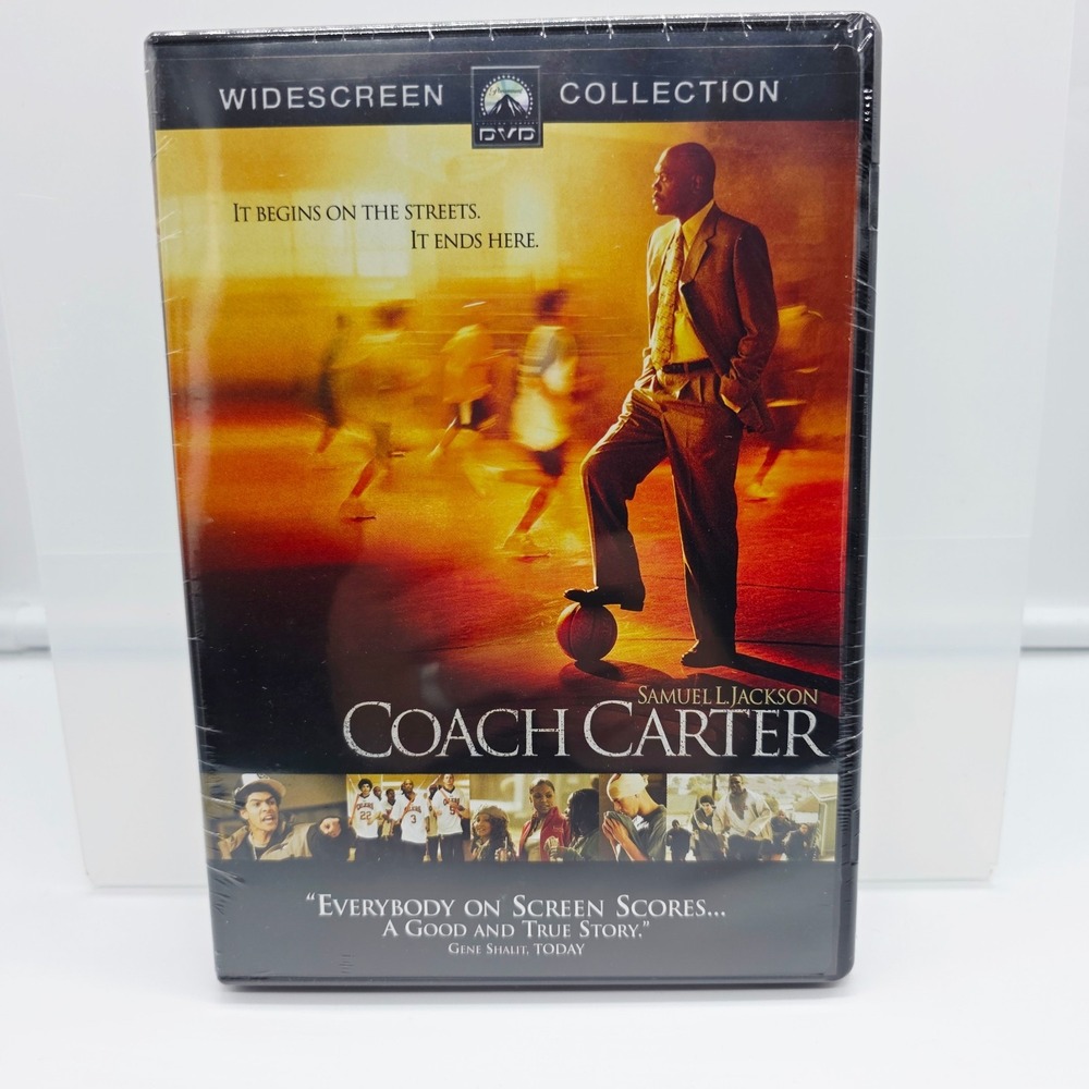 Coach Carter DVD Samuel L Jackson Widescreen New Sealed Basketball Movie Drama